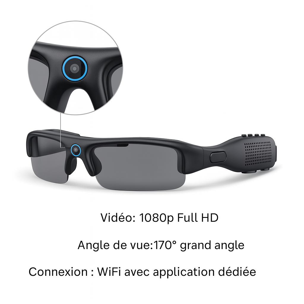 Lunette Caméra Full HD – ActionView 170°