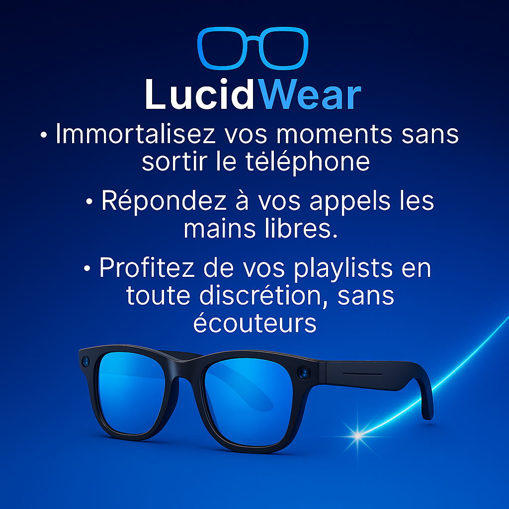 Lunettes de Soleil Caméra IA – SunGuard Pro HD