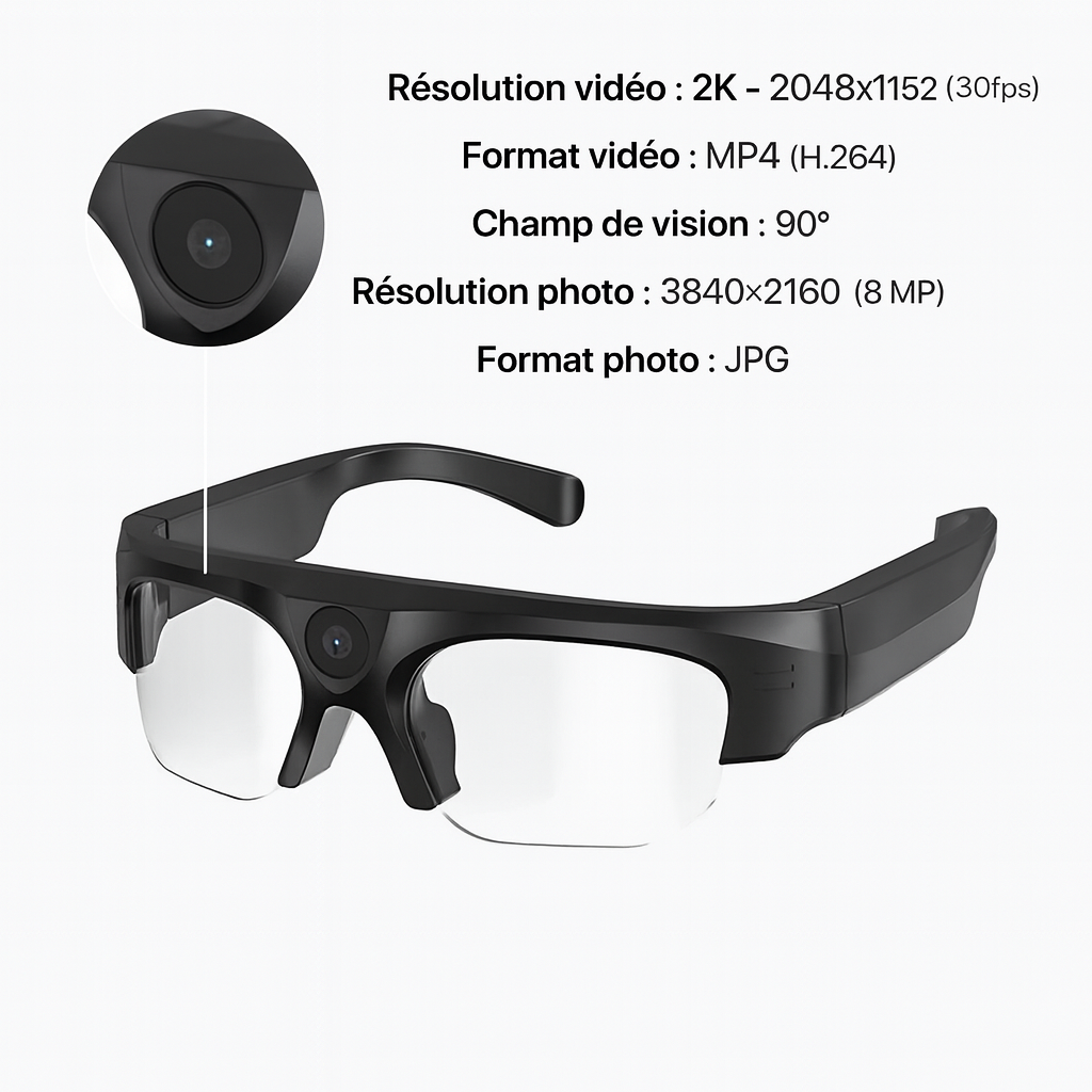Lunettes Caméra Outdoor – ActionTrack HD