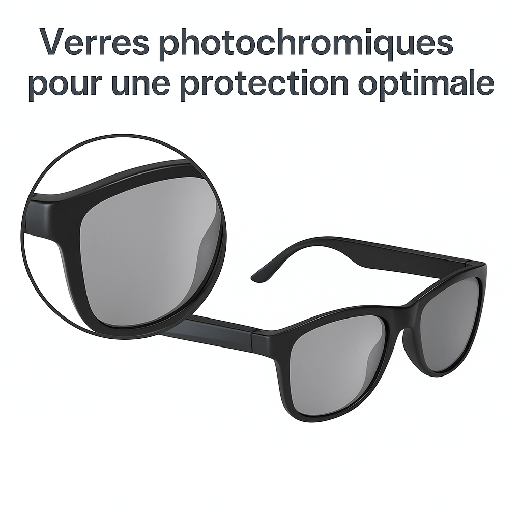Lunettes connectées Audio Photochromiques – PolarShield Smart