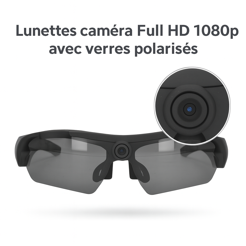 Lunettes Caméra Sport – Full HD Polarisées