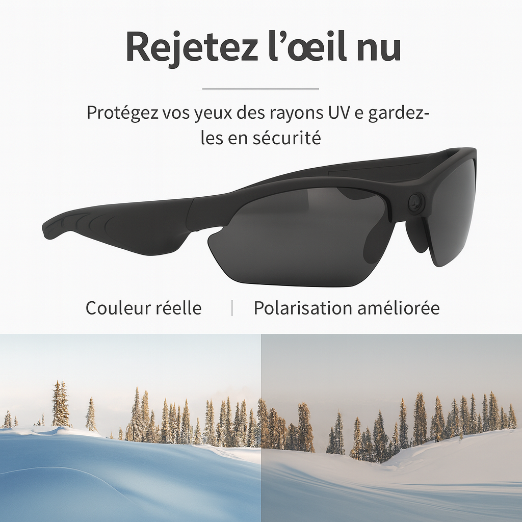 Lunettes Caméra Sport – Full HD Polarisées