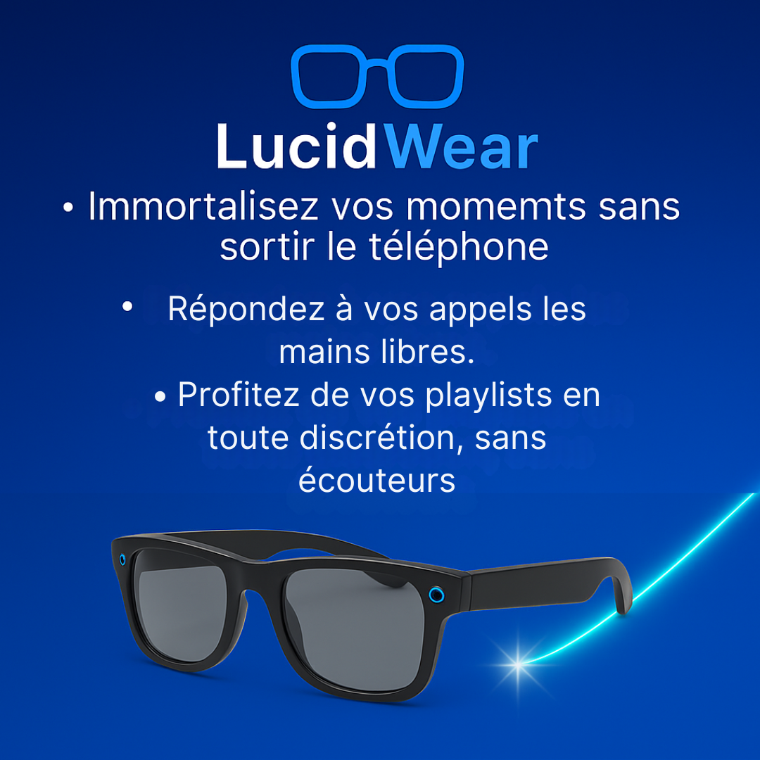Lunettes Caméra IA – BlueShield Smart