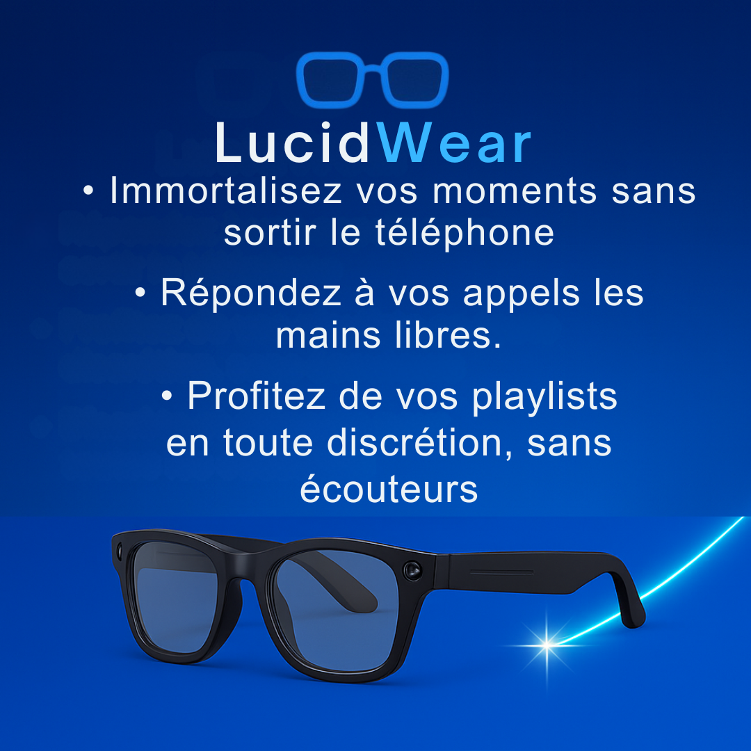 Lunettes Caméra IA – VisionAir Pro HD