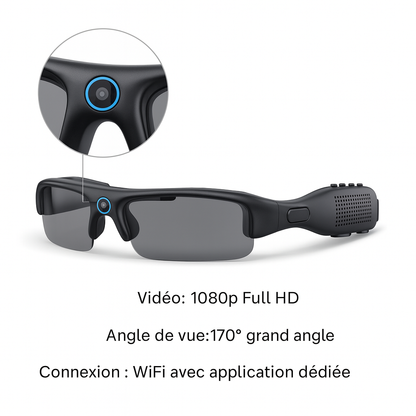 Lunette Caméra Full HD – ActionView 170°