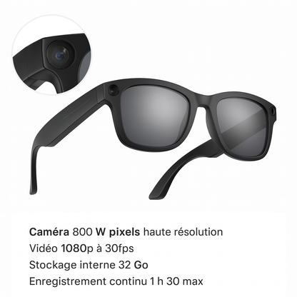 Lunettes de soleil  Caméra IA – VisionAir Pro HD
