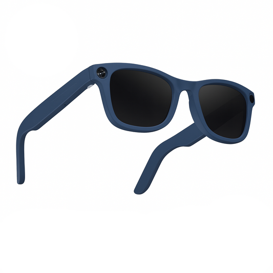 Lunettes Caméra IA Bleu – DualLens HD