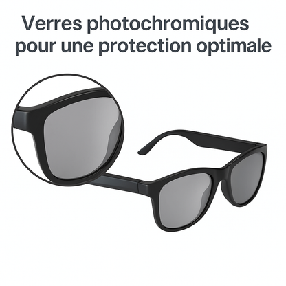 Lunettes connectées Audio Photochromiques – PolarShield Smart