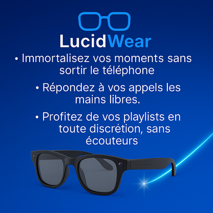 Lunettes de soleil  Caméra IA – VisionAir Pro HD