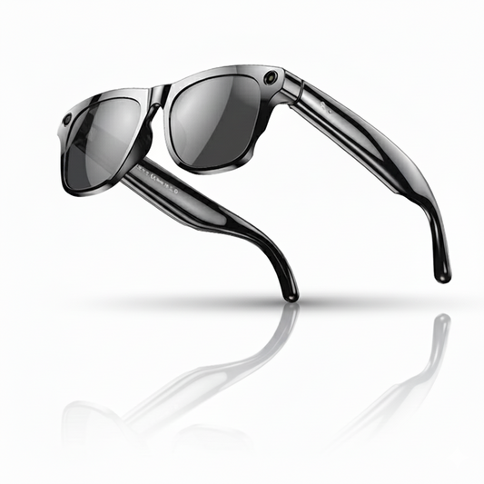 Lunettes Caméra IA Noires – VisionAir Smart 1080p