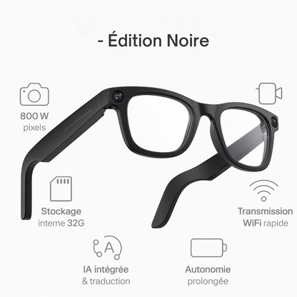 Lunettes Caméra IA – VisionAir Pro HD