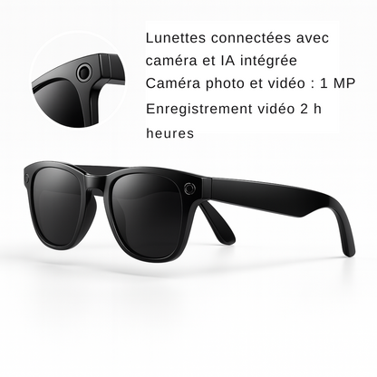 Lunettes Caméra IA – SunGuard Smart UV