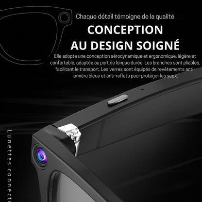Lunettes de soleil  Caméra IA – VisionAir Pro HD